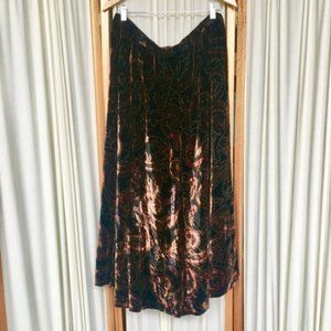 Coldwater Creek velvet maxi skirt 18W
